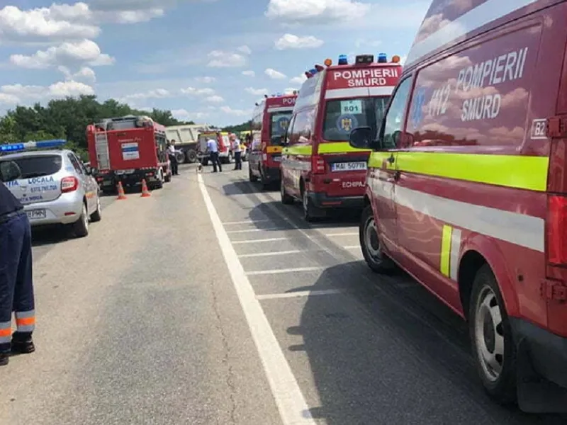 Plan Roșu de Intervenție după un accident grav pe autostrada A1. S-au trimis 10 ambulanțe SMURD - Foto: Ziua de Sud-Vest (rol ilustrativ)